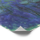 モネ – ブルーウォーターリリー ポスター (角)