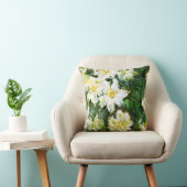 モネ – ホワイトクレマティス、有名なフローラ絵画ズ クッション (椅子)