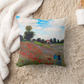 モネ・ポピー・フィールド クッション (ブランケット)