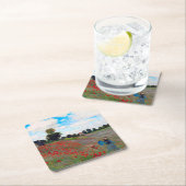 モネ・ポピー・フィールド スクエアペーパーコースター (インサイチュ)