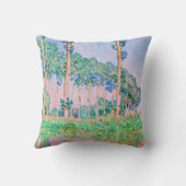 モネ – ポプラ、ピンク効果 クッション (裏面)