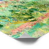 モネ – ポプラ、ピンク効果 ポスター (角)