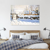 モネ – マグピー絵画は有名。 キャンバスプリント (インサイチュ (寝室))