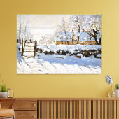 モネ – マグピー絵画は有名。 キャンバスプリント (インサイチュ (リビング))