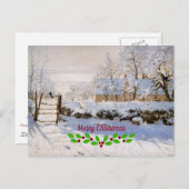 モネ – マグピー ポストカード (正面/裏面)