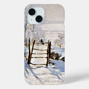 モネ、マグピー、有名絵画な女の子。 iPhone 15ケース
