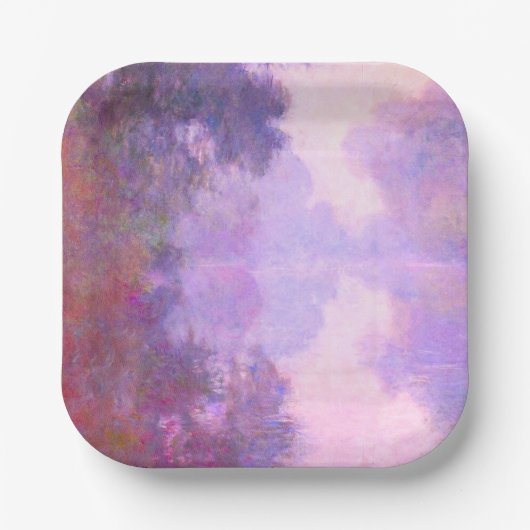 モネ – ミスティーモーニングオンザセーヌ ペーパープレート (正面)