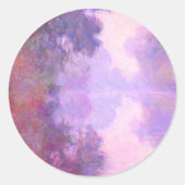 モネ – ミスティーモーニングオンザセーヌ ラウンドシール (正面)