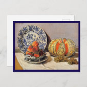 モネ – メロンを使った静物詩 シーズンポストカード (正面/裏面)