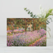 モネ – モネの庭のグリーティングカードのアイリス シーズンカード (スタンド正面)