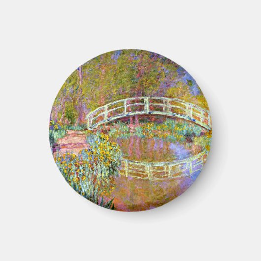 モネ – モネの庭の橋 マグネット (正面)