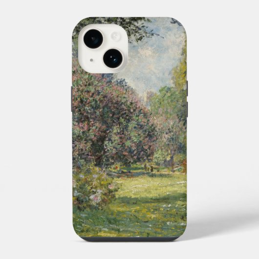 モネ「モンソー公園」 iPhoneケース (裏面)