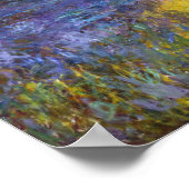 モネ – ユリが夕日を照らす ポスター (角)