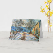 モネ – ライムツの雪効果 カード (黄色い花)