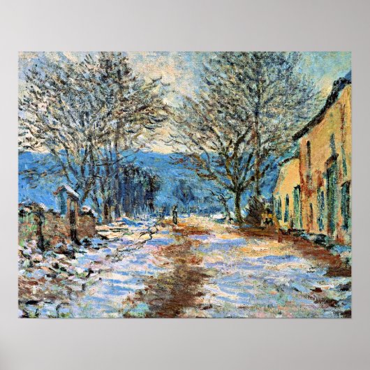 モネ – ライムツの雪効果 ポスター (正面)