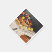 モネ – リンゴと葡萄， スタンダードカクテルナプキン (角)