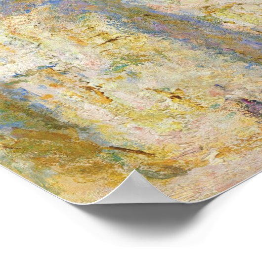 モネ – ルーアン大聖堂ウェストファサード太陽光 ポスター (角)