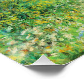 モネ – ヴェテウイルのセーヌ川の土手 ポスター (コーナー)