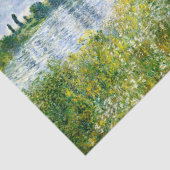 モネ – ヴェテウイルのセーヌ川の土手 薄葉紙 (詳細)