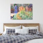 モネ – 丸い花壇 キャンバスプリント (インサイチュ (寝室))