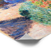 モネ – 丸い花壇 ポスター (角)