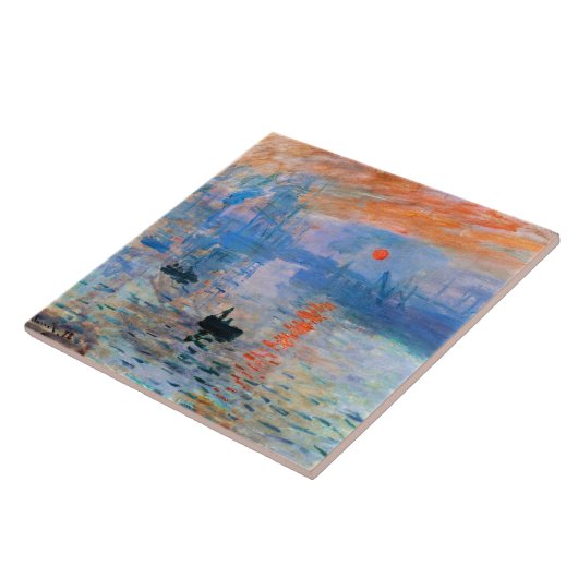 モネ – 印象、日の出 タイル (側面)