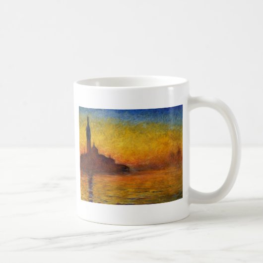 モネ 夕焼け ヴェネツィア カラフル 印象派 芸術 コーヒーマグカップ (右)