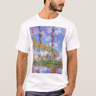 モネ，太陽のポプラ Tシャツ