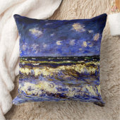 モネ – 嵐の海 クッション (ブランケット)