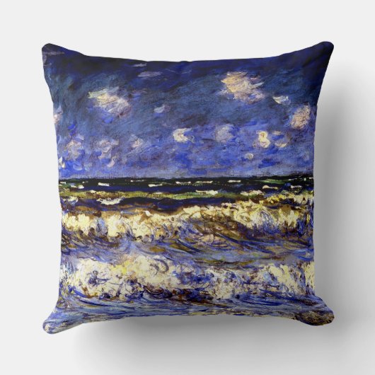 モネ – 嵐の海 クッション (裏面)