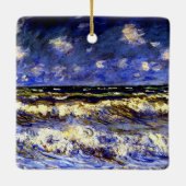 モネ – 嵐の海 セラミックオーナメント (裏面)