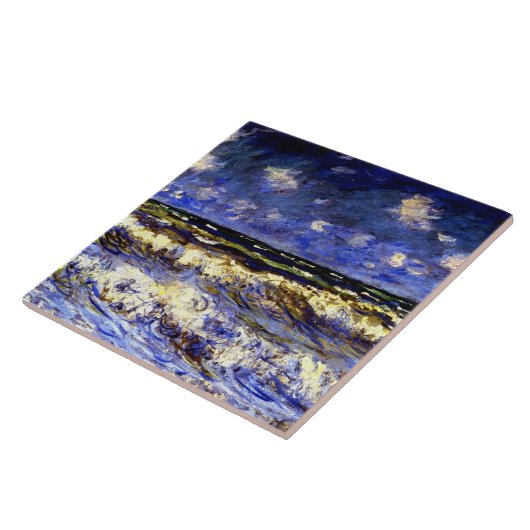 モネ – 嵐の海 タイル (側面)