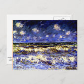 モネ – 嵐の海 ポストカード (正面/裏面)