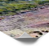 モネ – 庭で、有名な絵画の ポスター (角)