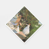 モネ – 庭の女性 スタンダードランチョンナプキン (角)