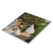 モネ – 庭の女性 タイル (側面)