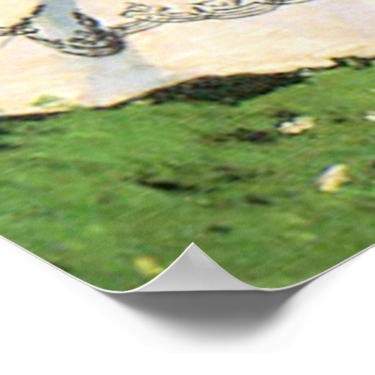 モネ – 庭の女性 ポスター (角)