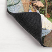 モネ – 庭の女性 マウスパッド (コーナー)