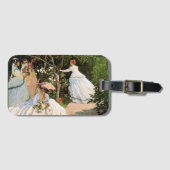 モネ – 庭の女性 ラゲッジタグ (正面横)