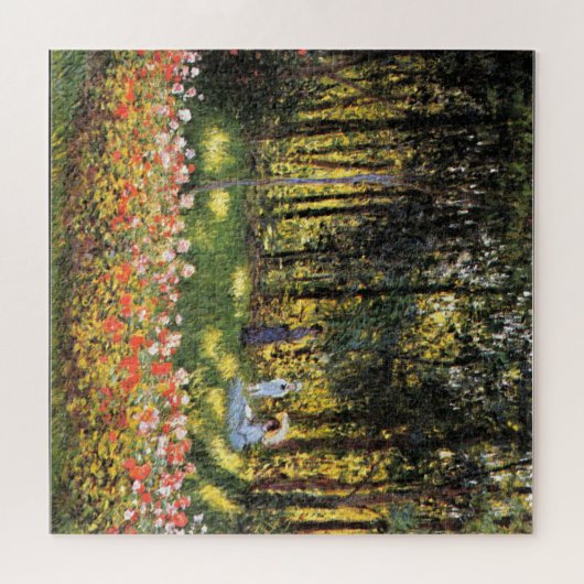 モネ – 庭の芸術家の家族、 ジグソーパズル (横)