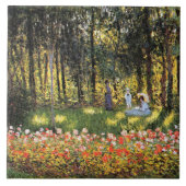 モネ – 庭の芸術家の家族 タイル (正面)