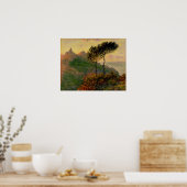 モネ – 教会アットヴァレンゲヴィル1882 ポスター (キッチン)