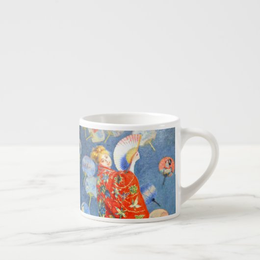 モネ 日本風の着物を着た女性 エスプレッソカップ (右)