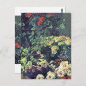 モネ – 春の花 ポストカード (正面/裏面)