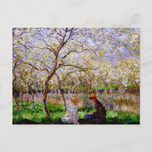 モネ-春素晴らし絵画時 ポストカード (正面)