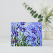 モネ – 有名なライラック絵画ス・アイリス ポストカード (スタンド正面)