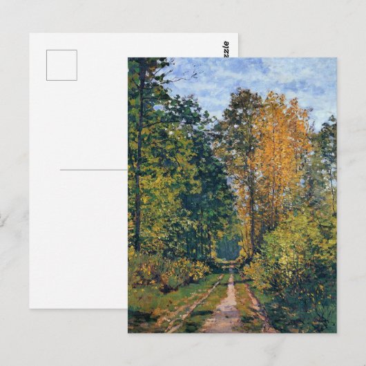 モネ – 木道 ポストカード (正面/裏面)