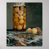 モネ – 桃の瓶 ポスター (正面)