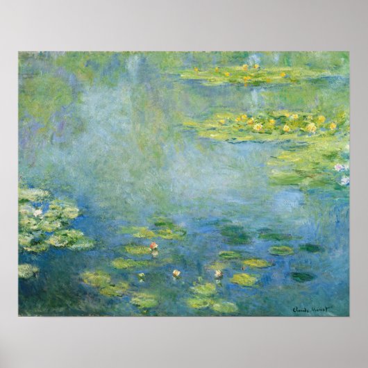 モネ《植物》スイレン絵画1906年代 ポスター (正面)