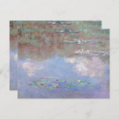 モネ – 水のユリの池（雲） ポストカード (正面/裏面)